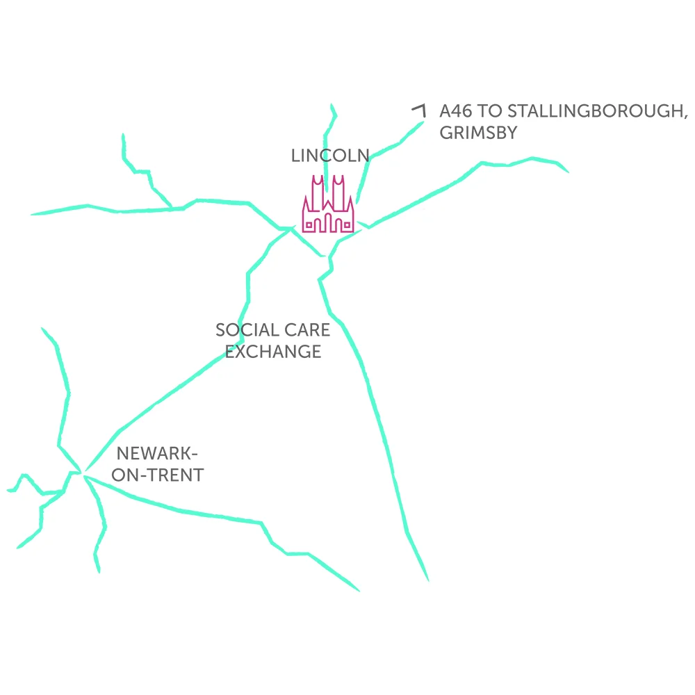 Care Home Locations Map