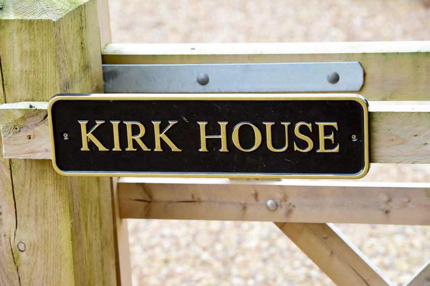 Kirk House Sign