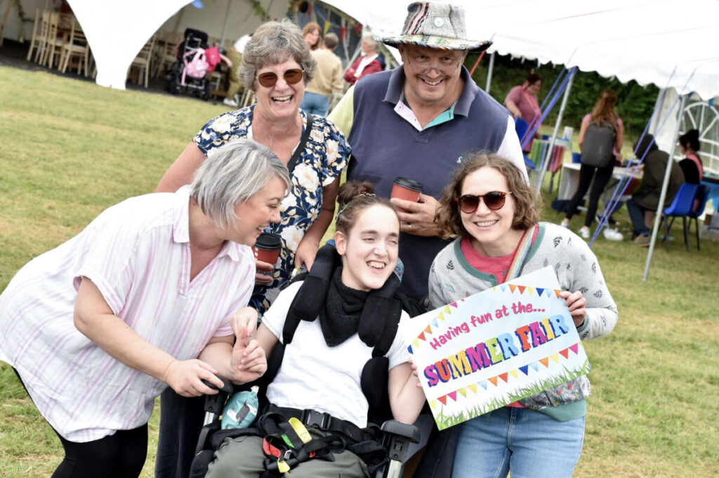 Group at summer fair